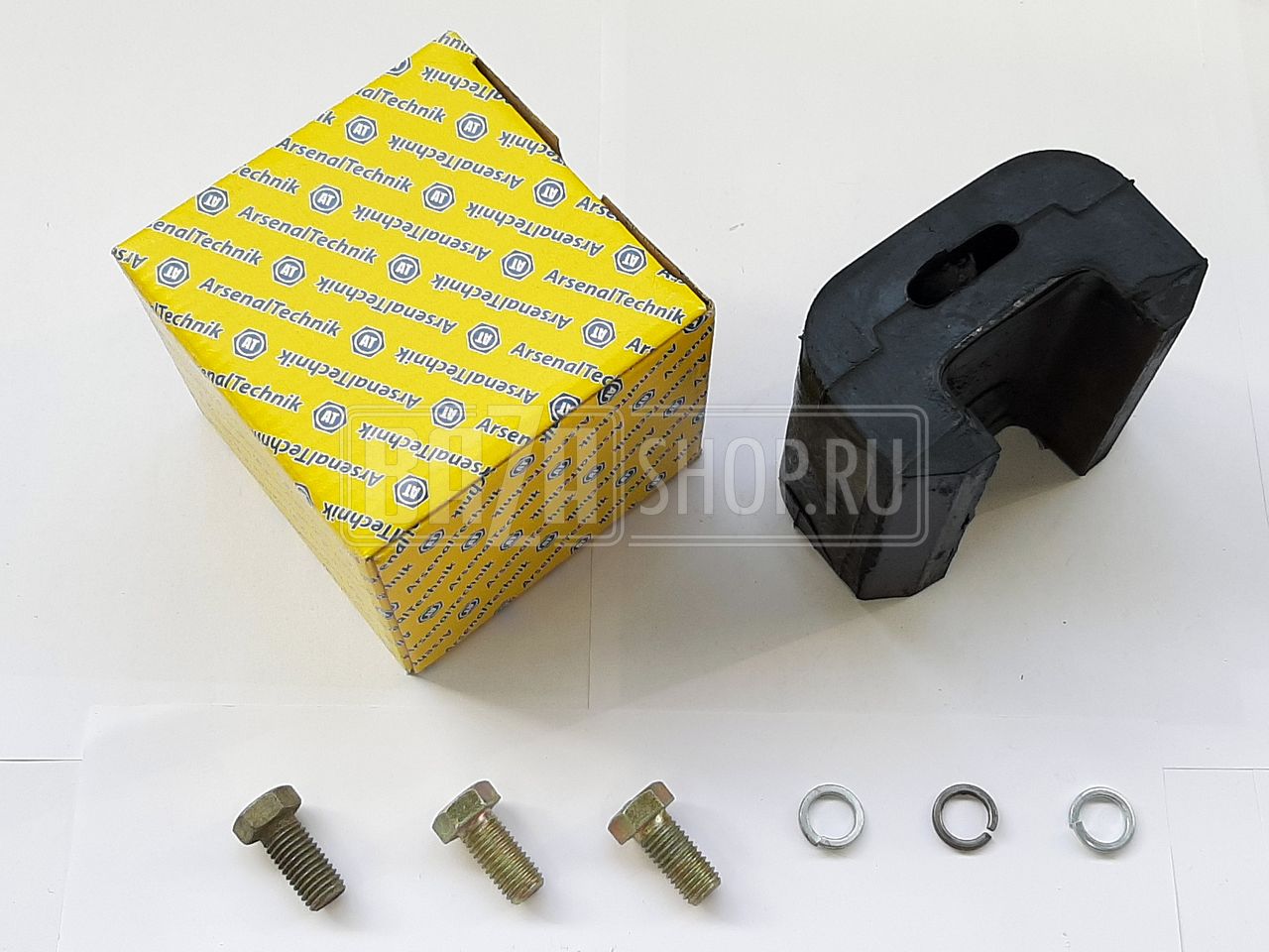 Подушка двигателя ГАЗ 53 передняя с крепежом "ArsenalTechnik" / 66-1001020-01 ("ArsenalTechnik")